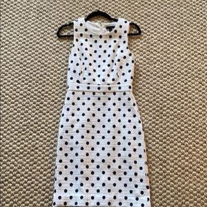 Many and white Polka dot J Crew Dress
